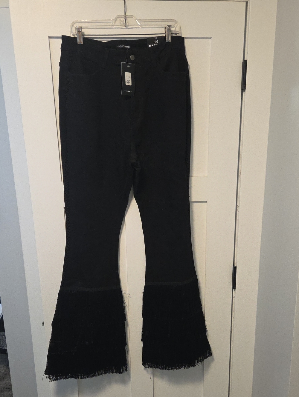 Sway Out Of My Way Fringe Flare Jeans